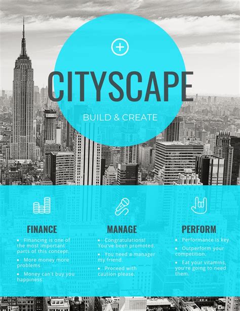 Simple Blue Transparent Real Estate Flyer Idea - Venngage Flyer Examples