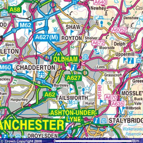 Oldham Map - United Kingdom