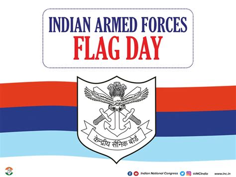 Congress on Twitter: "On Indian Armed Forces Flag Day, let's show our admiration for the martyrs ...