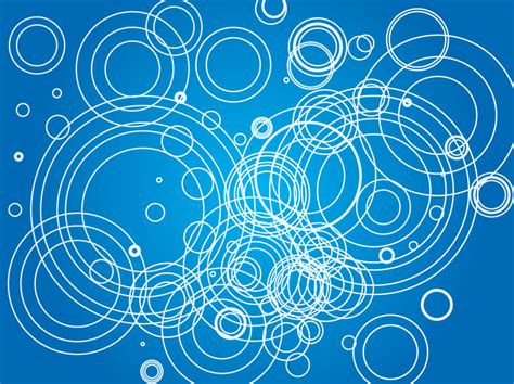 Blue Background White Circles Vector Art & Graphics | freevector.com