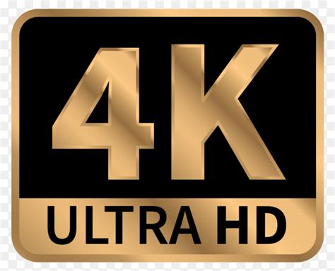 4k ultra hd icon on transparent background PNG - Similar PNG