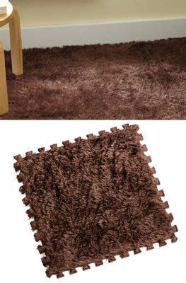 Set of 8 Dark Brown Plush Carpet Tiles from Collections Etc. | Plush carpet, Carpet tiles, Rugs ...