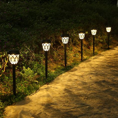 Buy Tomshin-e Solar Garden Lights Outdoor Pathway Light Solar Powered ...