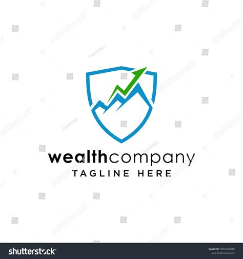 Wealth Logo Design Inspiration Mountain Wealth Stock Vector (Royalty Free) 1096746848