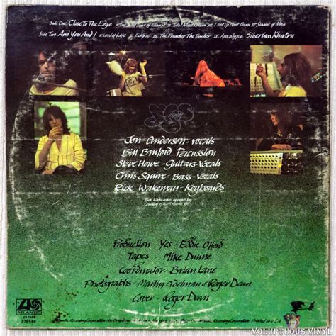 Yes ‎– Close To The Edge (1972) Vinyl, LP, Album, Stereo – Voluptuous ...