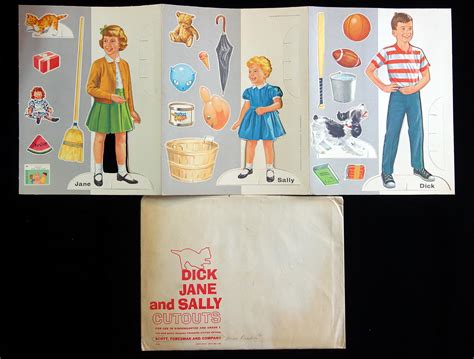 Dick Jane and Sally Cutouts for Use in Kindergarten and Grade 1. The New Basic Reading Program ...