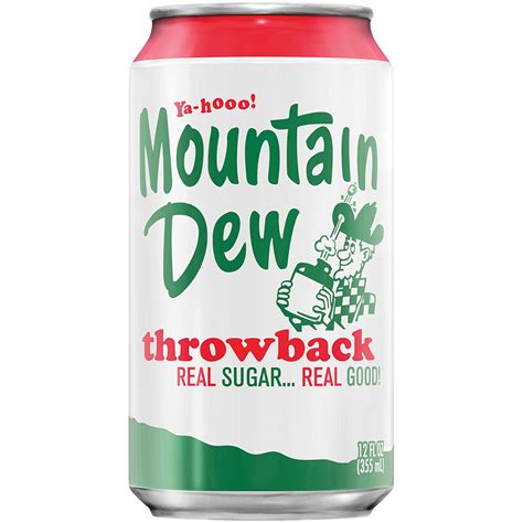 Mountain Dew Throwback Can 12 Oz. - 2 x 12 - CONVENIENT DISTRIBUTOR