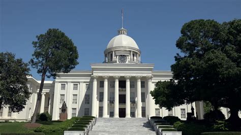 Alabama State Capitol Building In Montgomery Stock Footage Video ...