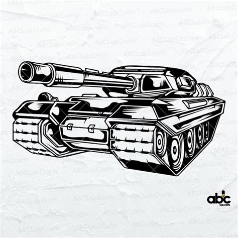 Cartoon Military Army Tank Clipart Digital Download SVG PNG JPG PDF Cut Files | lupon.gov.ph