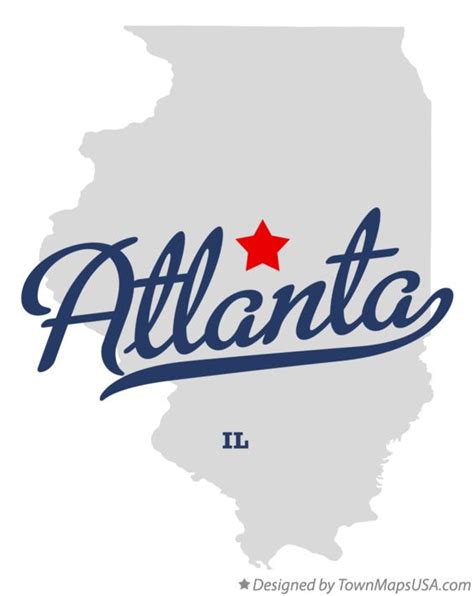 Map of Atlanta, IL, Illinois