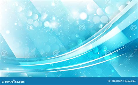 Abstract Cyan Defocused Lights Background Design Stock Vector ...