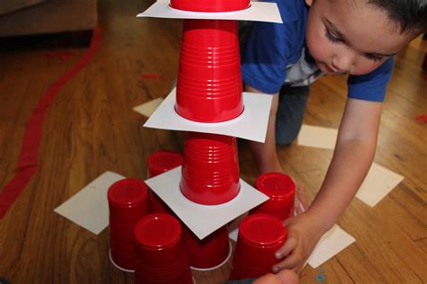 Solo Cup Stacking Engineering Challenge for Preschoolers – The Salty Mamas