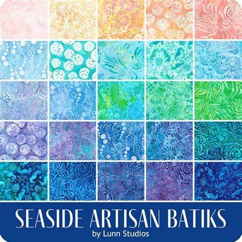 Seaside Artisan Batiks by Lunn Studios for Robert Kaufman Fabrics | Fat ...