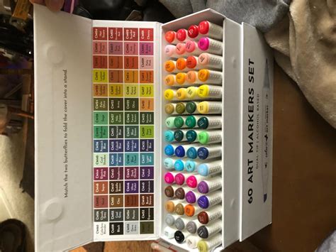 ColorIt 60 Dual Tip Art Markers Set for Coloring - Double Sided Artist