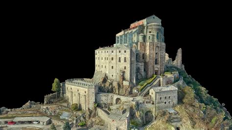 Sacra di San Michele (Saint Michael's Abbey) - Buy Royalty Free 3D model by LZCreation (@jmch ...