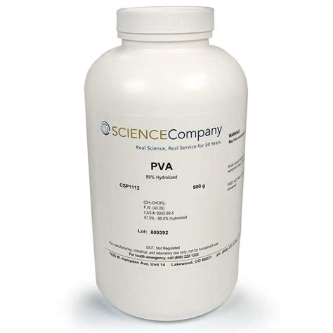 Polyvinyl Alcohol (PVA), 100g for sale. Buy from The Science Company.