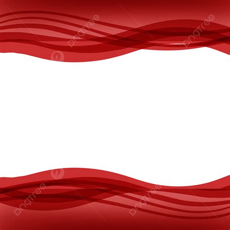 Border Red Wavy Gradient Minimalist Business Border, Red, Frame, Business PNG Transparent ...