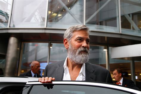 George Clooney Suit Beard