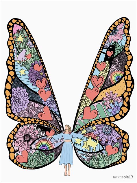 "Taylor Swift ME! Butterfly Mural" T-shirt by emmapie13 | Redbubble