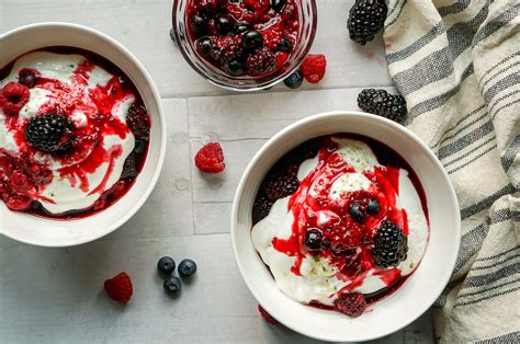 Greek Yogurt Bowls with Warm Berry Sauce - Healthy With a Chance of ...