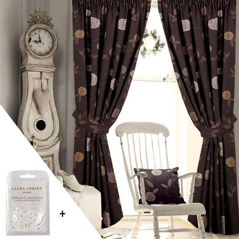 Floral Pencil Pleat Curtains Living Room Bedroom Ready Made Fully Lined ...