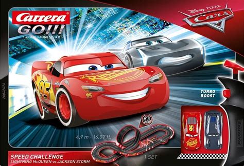 Carrera GO!!! Speed Challenge: Lightning McQueen vs. Jackson Storm Slot ...