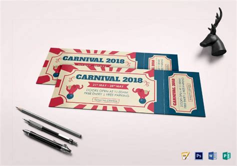 Carnival Ticket - 14+ Examples, Illustrator, Word, Pages, Photoshop, Publisher