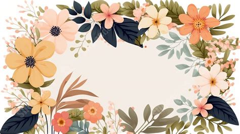 Floral Light Pink Flowers Cute White Powerpoint Background For Free Download - Slidesdocs