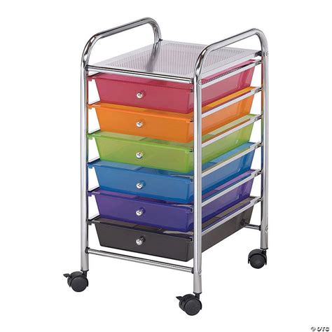 Rolling Storage Cart W/6 Drawers multi | Oriental Trading