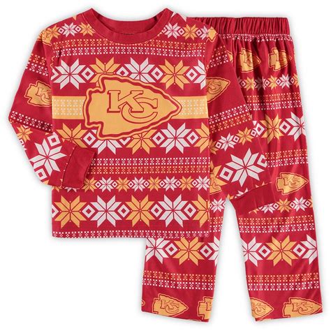 Preschool Red Kansas City Chiefs Holiday Pajama Set