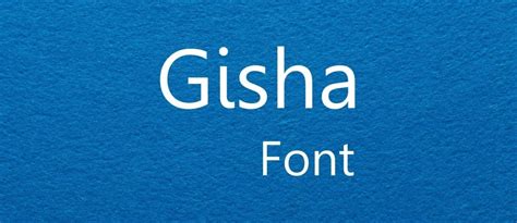 Gisha Font Free Download