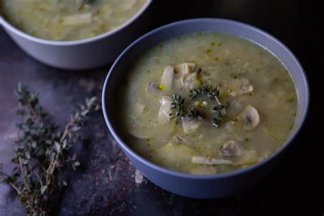 Mushroom and Thyme Soup | The Minimalist Vegan