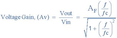 Active High Pass Filter - Op-amp High Pass Filter