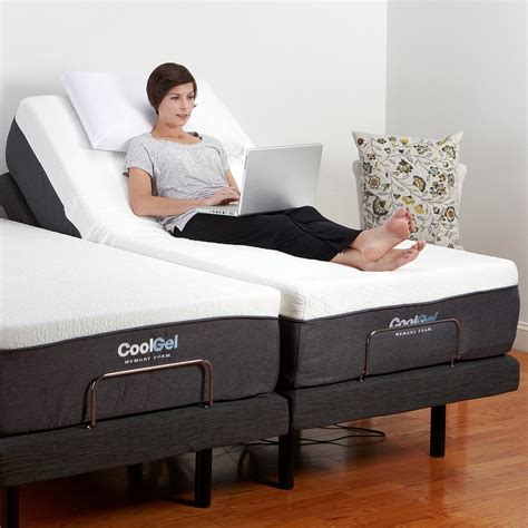 Queen size Adjustable Bed Base with Massage and Wireless Remote