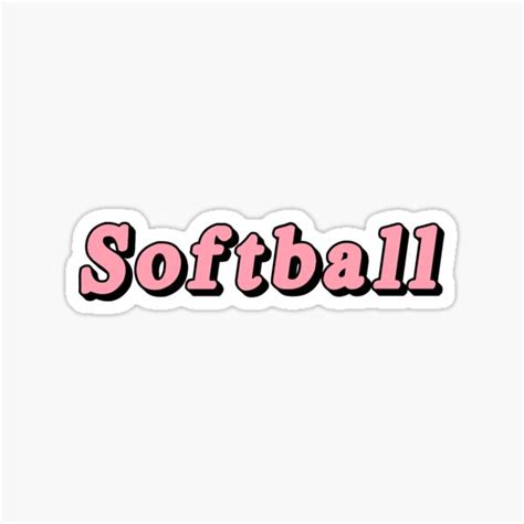 Softball Stickers | Redbubble