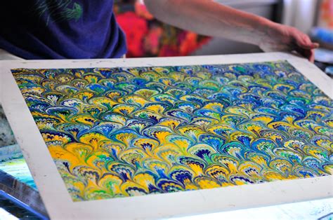 Introduction to Paper Marbling — Clouds on Water