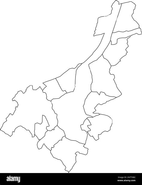 White municipalities map of GHENT, BELGIUM Stock Vector Image & Art - Alamy