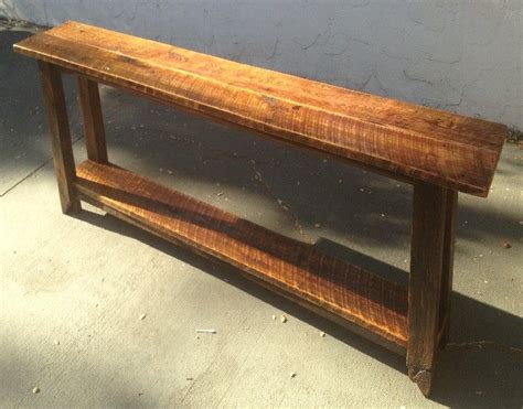 Long narrow console table to put behind sofa against a wall. Great to replace traditional end ...