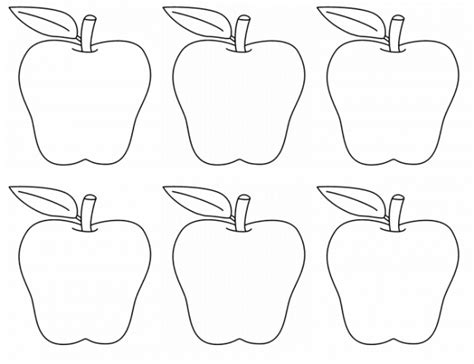 Apple Cut Out Template