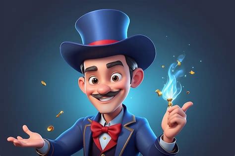 Premium Photo | Magician Cartoon Character Illustration