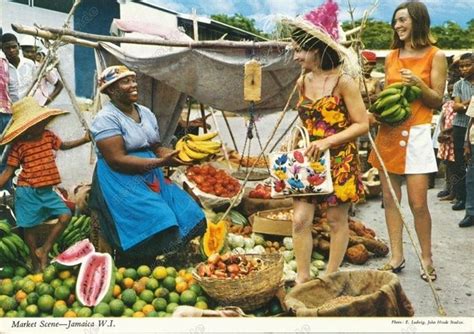 Carry me ackee go a Linstead market... | Jamaica, Postcard, Caribbean