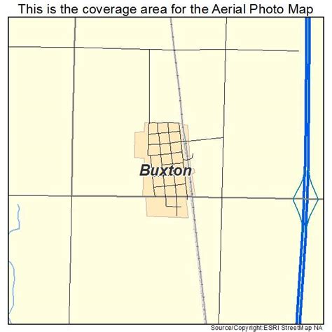 Aerial Photography Map of Buxton, ND North Dakota