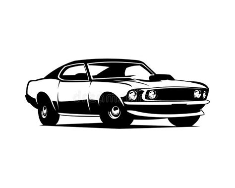 Mustang Car Silhouette Stock Illustrations – 296 Mustang Car Silhouette ...