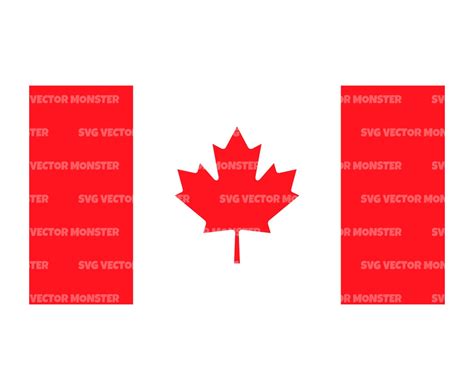 Canada Flag Svg. Vector Cut File for Cricut Silhouette Pdf - Etsy