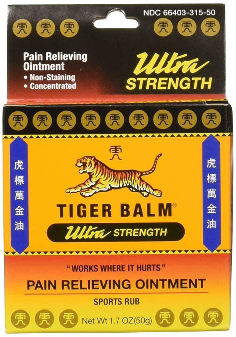 Tiger Balm Ultra Strength Pain Relieving Ointment 50 gm - 1.7 OZ