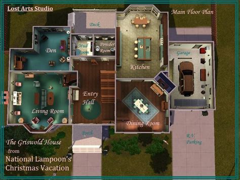 Griswold Christmas Vacation House Floor Plan