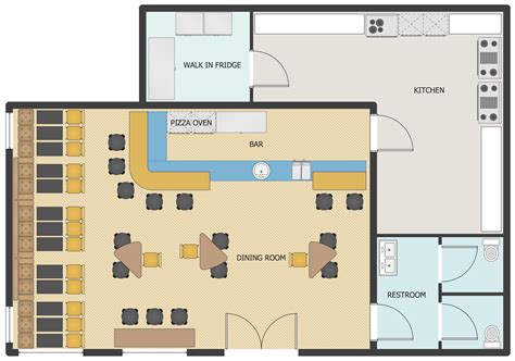 Restaurant Floor Plan Layout - floorplans.click