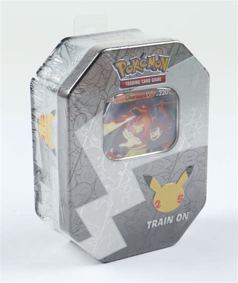 Pokemon TCG: 25th Anniversary - Celebrations Tin with (4) Packs | Barnebys