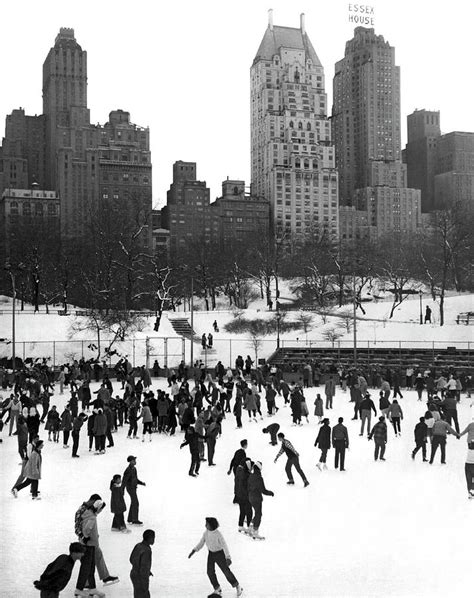 Ice Skating In Central Park Photograph by Underwood Archives - Fine Art ...