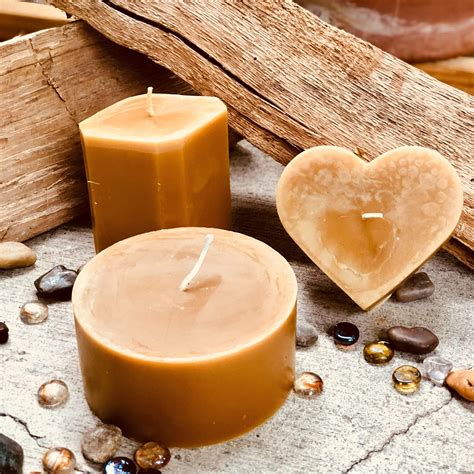 100% pure beeswax heart shaped candle-large 4 heart candle-unique heart beeswax candles-organic ...